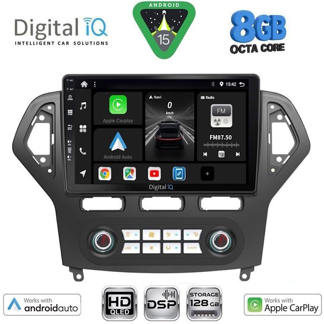DIGITAL IQ BXF 7162_CPAA CLIMA (10inc) MULTIMEDIA TABLET for FORD MONDEO mod. 2007-2011