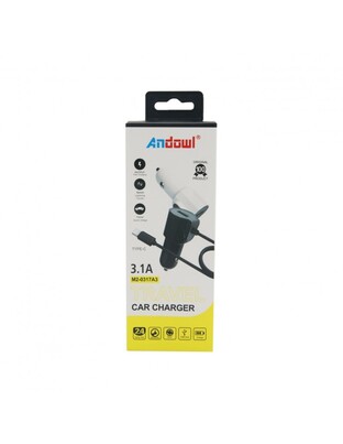 ΦΟΡΤΙΣΤΗΣ ΑΥΤΟΚΙΝΗΤΟΥ CAR CHARGER 3.1A TYPE-C ANDOWL AN-M2-0317A3
