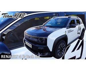 Heko - Ανεμοθραύστες για Renault 4 E-Tech Electric 5 Doors 2025+ ΣΕΤ ΑΝΕΜΟΘΡΑΥΣΤΕΣ (4ΤΕΜ) Σετ Αυτοκινήτου Απο Εύκαμπτο Φιμέ Πλαστικό - 4 τεμ. (ΑΝΕΜ.SET27038)