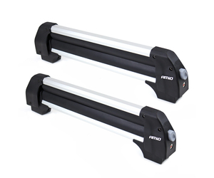 Amio - Βάση Σκι Οροφής SSR-01S από Αλουμίνιο για 4 ζευγάρια Σκι ή 2 σανίδες Snowboard με μήκος 570 mm - 1 ζευγάρι (02590/AM)