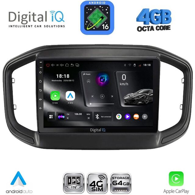 DIGITAL IQ RTG 6147_CPA (9inc) MULTIMEDIA TABLET for FIAT STRADA mod. 2020-2026