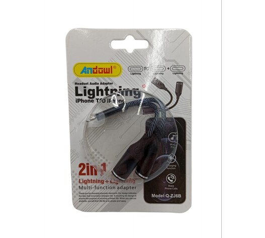 ΑΝΤΑΠΤΟΡΑΣ 2ΣΕ1 lightning ΣΕ lightning ANDOWL Q-ZJ6B