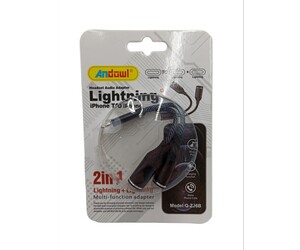 ΑΝΤΑΠΤΟΡΑΣ 2ΣΕ1 lightning ΣΕ lightning ANDOWL Q-ZJ6B