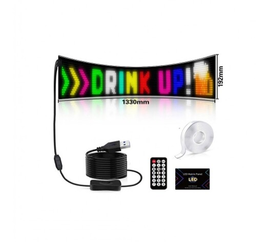 LED ΕΥΚΑΜΠΤΗ PANEL ΠΙΝΑΚΙΔΑ BLUETOOTH 192*1330mm JN-05007
