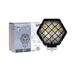 ΠΡΟΒΟΛΕΑΣ ΕΡΓΑΣΙΑΣ 12-30V 48W 16X3WSMD LED max1600lm ΕΞΑΓΩΝΟΣ 138x124x65mm SPOT ECONO M-TECH - 1 Τεμ.