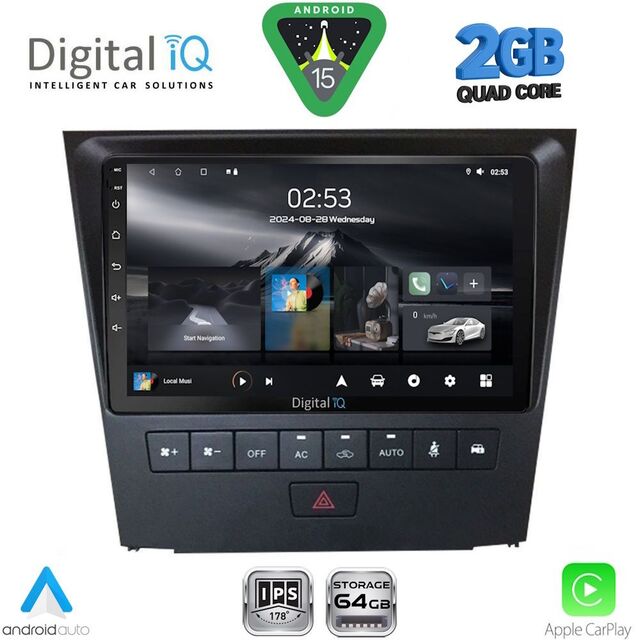 DIGITAL IQ RSD 1341_CPA (9inc) MULTIMEDIA TABLET for LEXUS GS mod. 2004-2011