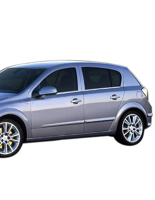 TRIM  ΠΑΡΑΘΥΡΩΝ ΑΥΤΟΚΟΛΛΗΤΑ ΧΡΩΜΙΟΥ ΓΙΑ OPEL ASTRA H 5D 2004+ 4ΤΕΜ.