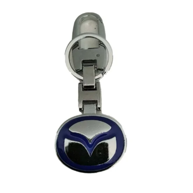 Μεταλλικό μπρελόκ χρώμιο/μπλέ - Mazda
