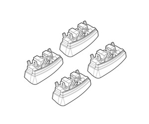 ΑΚΡΑ ΓΙΑ ΜΠΑΡΕΣ NORDRIVE ΓΙΑ PEUGEOT 3008/5008 11/09+ KIT