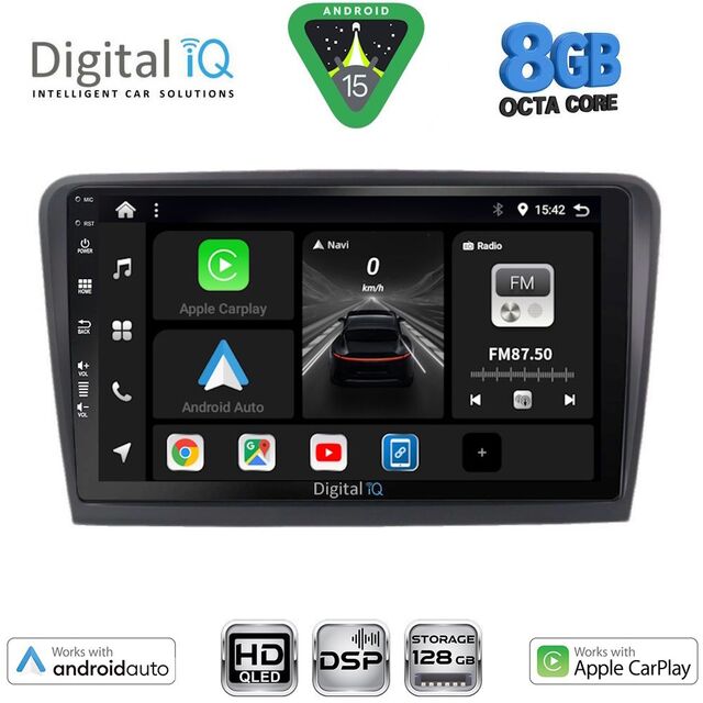 DIGITAL IQ BXF 18601_CPAA (9inc) MULTIMEDIA TABLET for SKODA RAPID  mod. 2012-2023
