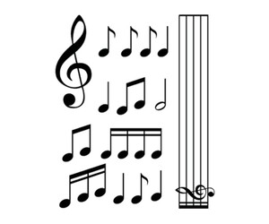 ΑΥΤΟΚΟΛΛΗΤΑ ΝΟΤΕΣ MUSIC (ΦΥΛΛΟ 12 Χ 10 cm) - 15 ΤΕΜ.