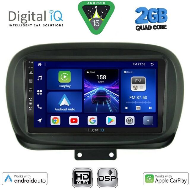 DIGITAL IQ BXC 3134_CPAA (9inc) MULTIMEDIA TABLET for FIAT 500X mod. 2014-2022