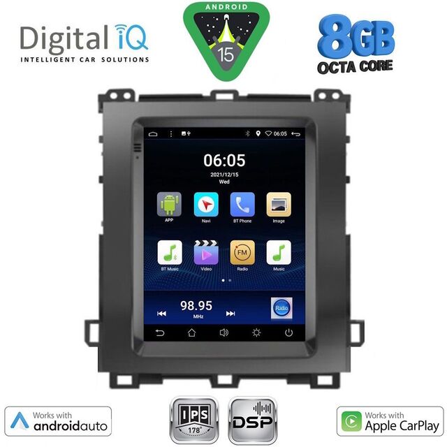 DIGITAL IQ BXF 7982_CPAA TESLA STYLE for TOYOTA LANDCRUISER mod. 2003-2009