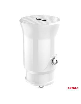Amio - ΦΟΡΤΙΣΤΗΣ ΑΝΑΠΤΗΡΑ 12/24V ΜΕ 1 ΘΥΡΑ USB-C 20W 5V/3AQC ΤΑΧΕΙΑΣ ΦΟΡΤΙΣΗΣ ΛΕΥΚΟΣ - 1 Τεμ. (03876/AM)