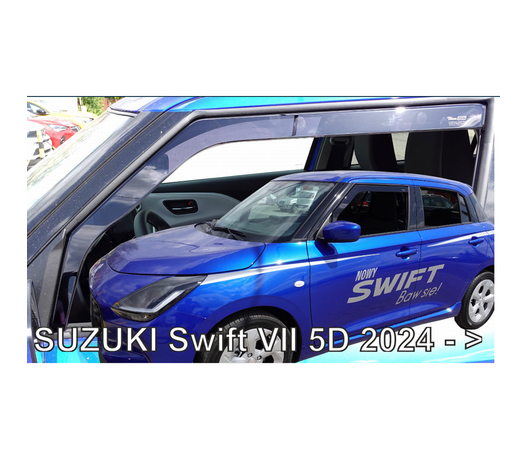 ΑΝΕΜΟΘΡΑΥΣΤΕΣ ΓΙΑ SUZUKI SWIFT 5D 2024+ ΖΕΥΓΑΡΙ ΑΠΟ ΕΥΚΑΜΠΤΟ ΦΙΜΕ ΠΛΑΣΤΙΚΟ HEKO - 2 ΤΕΜ.
