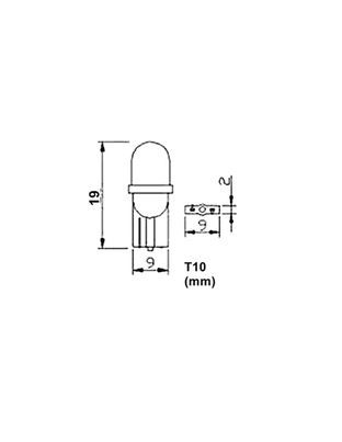 Λαμπά W5W 8xSMD 3528 12V Λευκή 2τεμ