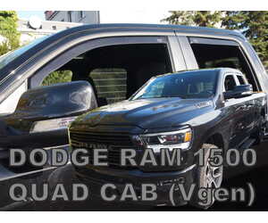ΑΝΕΜΟΘΡΑΥΣΤΕΣ ΓΙΑ DODGE RAM 1500 4D 2019+ (QUAD CAB) 1,5 ΚΑΜΠΙΝΑ ΣΕΤ ΑΥΤΟΚΙΝΗΤΟΥ ΑΠΟ ΕΥΚΑΜΠΤΟ ΦΙΜΕ ΠΛΑΣΤΙΚΟ HEKO - 4 ΤΕΜ.