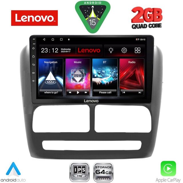 LENOVO LVD 2137_CPA (9inc) MULTIMEDIA TABLET for FIAT DOBLO mod. 2010-2015