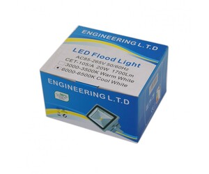 LED ΠΡΟΒΟΛΕΑΣ 20W ΨΥΧΡΟ ΦΩΣ GE-BR-0243