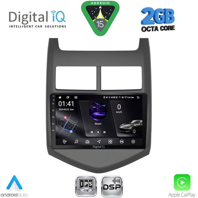 DIGITAL IQ RSF 4074A_CPA (9inc) MULTIMEDIA TABLET for CHEVROLET AVEO mod. 2011-2014