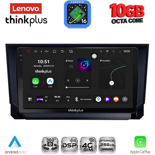 LENOVO LTM 11573_CPA (9inc) MULTIMEDIA TABLET for SEAT ARONA - IBIZA mod. 2018-2026