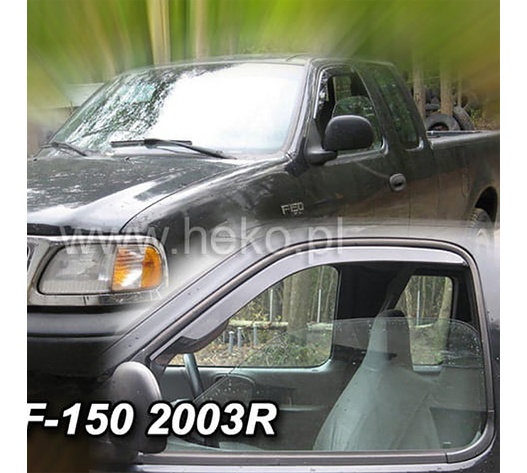 ΑΝΕΜΟΘΡΑΥΣΤΕΣ ΓΙΑ FORD F150 XLT 2D 1999-2003 ΖΕΥΓΑΡΙ ΑΠΟ ΕΥΚΑΜΠΤΟ ΦΙΜΕ ΠΛΑΣΤΙΚΟ HEKO - 2 ΤΕΜ.