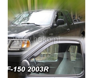 ΑΝΕΜΟΘΡΑΥΣΤΕΣ ΓΙΑ FORD F150 XLT 2D 1999-2003 ΖΕΥΓΑΡΙ ΑΠΟ ΕΥΚΑΜΠΤΟ ΦΙΜΕ ΠΛΑΣΤΙΚΟ HEKO - 2 ΤΕΜ.