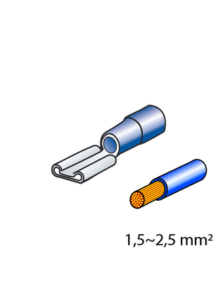 ΦΙΣΑΚΙΑ 6.3 x 0.8mm (10τμχ)