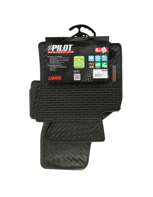 LAMPA - ΠΑΤΑΚΙΑ ΑΥΤΟΚΙΝΗΤΟΥ ΑΠΟ ΛΑΣΤΙΧΟ ΓΙΑ VW GOLF 5+6 3D/5D 11/2003-10/2014 / JETTA 09/2005-01/2011 / SCIROCCO 2008+ PILOT ECO GOMMA STYLE Β (ΜΕ ΚΟΥΜΠΩΜΑΤΑ) - 4 ΤΕΜ.