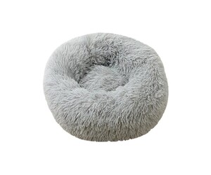 ΣΤΡΟΓΓΥΛΟ FLUFFY ΚΡΕΒΑΤΙ ΚΑΤΟΙΚΙΔΙΩΝ ΓΚΡΙ 50cm SD-01621