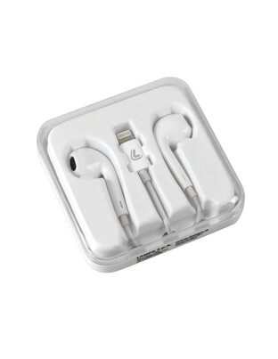 ΑΚΟΥΣΤΙΚΑ BLUETOOTH ΜΕ ΜΙΚΡΟΦΩΝΟ ΚΑΙ ΚΑΛΩΔΙΟ 120cm ΓΙΑ APPLE (8PIN) ΛΕΥΚΑ LAMPA - 1 TEM.