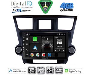 DIGITAL IQ BXK 19719_CPAA (10inc) MULTIMEDIA TABLET for TOYOTA HIGHLANDER mod. 2008-2015