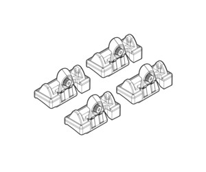 ΑΚΡΑ ΓΙΑ ΜΠΑΡΕΣ NORDRIVE ΓΙΑ VW PASSAT 03/05-12/10 KIT