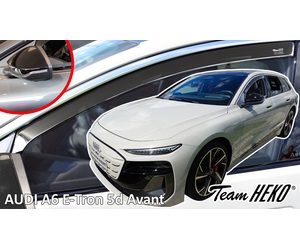 Heko - Ανεμοθραύστες για Audi A6 E-Tron Αvant 5 Doors 2024+ Ζευγάρι Απο Εύκαμπτο Φιμέ Πλαστικό - 2 τεμ. (ΑΝΕΜ.10297)