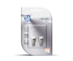 W16W 12V W2,1x9,5d 7xSMD2835 LED OSRAM ΛΕΥΚΟ BLISTER 2ΤΕΜ. M-TECH