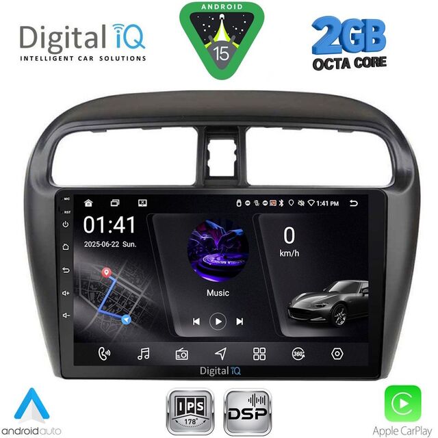 DIGITAL IQ RSF 4448_CPA (9inc) MULTIMEDIA TABLET for MITSUBISHI SPACESTAR mod. 2013-2020