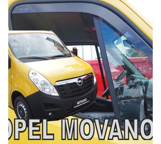 ΑΝΕΜΟΘΡΑΥΣΤΕΣ ΓΙΑ OPEL MOVANO B 2010+ / RENAULT MASTER 3 2010+ / MASTER IV 2019+ / NISSAN NV400 2011+ ΜΑΚΡΥ ΖΕΥΓΑΡΙ VAN ΑΠΟ ΕΥΚΑΜΠΤΟ ΦΙΜΕ ΠΛΑΣΤΙΚΟ HEKO - 2 ΤΕΜ.