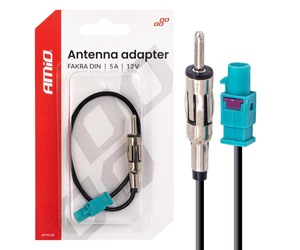 Amio – Αντάπτορας Κεραίας FAKRA σε DIN 12V 5A για Σταθερό Σήμα & Αξιόπιστη Σύνδεση – 1 Τεμ. (04443/AM)