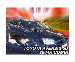 ΑΝΕΜΟΘΡΑΥΣΤΕΣ ΓΙΑ TOYOTA AVENSIS (T25) 4D SEDAN 2003-2009 ΖΕΥΓΑΡΙ ΑΠΟ ΕΥΚΑΜΠΤΟ ΦΙΜΕ ΠΛΑΣΤΙΚΟ HEKO - 2 ΤΕΜ.