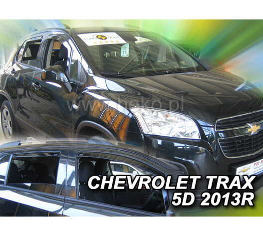 ΑΝΕΜΟΘΡΑΥΣΤΕΣ ΓΙΑ CHEVROLET TRAX 5D 2013-2015 ΣΕΤ ΑΥΤΟΚΙΝΗΤΟΥ ΑΠΟ ΕΥΚΑΜΠΤΟ ΦΙΜΕ ΠΛΑΣΤΙΚΟ HEKO - 4 ΤΕΜ.