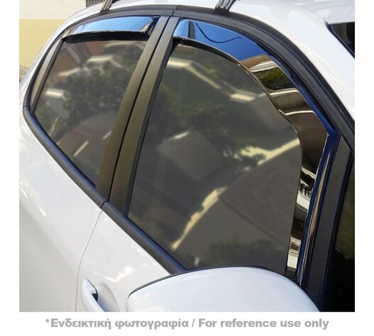ΑΝΕΜΟΘΡΑΥΣΤΕΣ ΓΙΑ VOLVO 460/440 5D 1987-1997 ΣΕΤ ΑΥΤΟΚΙΝΗΤΟΥ ΑΠΟ ΕΥΚΑΜΠΤΟ ΦΙΜΕ ΠΛΑΣΤΙΚΟ HEKO - 4 ΤΕΜ.