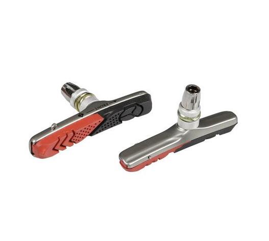 ΤΑΚΑΚΙΑ ΦΡΕΝΩΝ ΠΟΔΗΛΑΤΟΥ (CITY/MTB BIKE) PREMIUM 72mm PF-11 ΜΑΥΡΟ/ΚΟΚΚΙΝΟ 2ΤΕΜ.