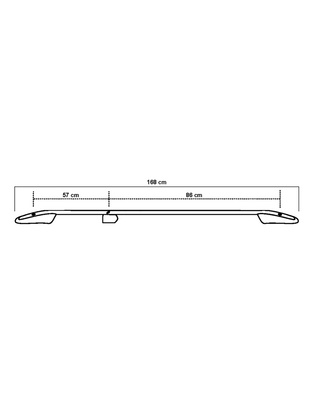 ΜΠΑΡΕΣ ΟΡΟΦΗΣ ΓΙΑ MERCEDES CITAN ELEGANCE W415 2013+ ΚΟΝΤΟ / RENAULT KANGOO 2008-2021 ΠΑΡΑΛΛΗΛΕΣ ΑΛΟΥΜΙΝΙΟΥ ΑΣΗΜΙ