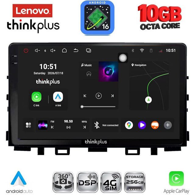 LENOVO LTM 11316_CPA (9inc) MULTIMEDIA TABLET for KIA RIO mod. 2018> – STONIC mod. 2017-2026