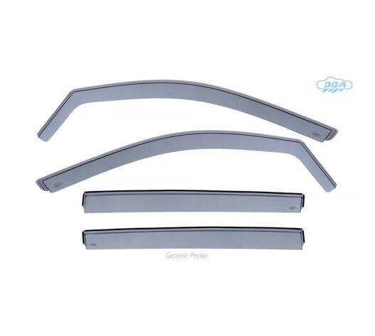 ΣΕΤ ΑΝΕΜΟΘΡΑΥΣΤΕΣ ΓΙΑ HONDA CIVIC 5D 2017-2021 ΑΠΟ ΕΥΚΑΜΠΤΟ ΧΥΤΟ ΑΚΡΥΛΙΚΟ ΓΥΑΛΙ  (CAST ACRYLIC GLASS) DGA - 4 ΤΕΜ.