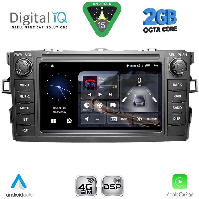 DIGITAL IQ BLF 328_CPA (7" DECK) MULTIMEDIA OEM for TOYOTA AURIS mod. 2007-2012