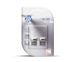 W21W (T20) 12V W3x16d 9xSMD2835 LED OSRAM ΛΕΥΚΟ BLISTER 2ΤΕΜ. M-TECH