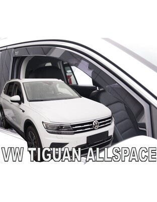 ΑΝΕΜΟΘΡΑΥΣΤΕΣ ΓΙΑ VW TIGUAN II 5D 2015+ / TIGUAN ALLSPACE II 5D 2017+ ΖΕΥΓΑΡΙ ΑΠΟ ΕΥΚΑΜΠΤΟ ΦΙΜΕ ΠΛΑΣΤΙΚΟ HEKO - 2 ΤΕΜ.