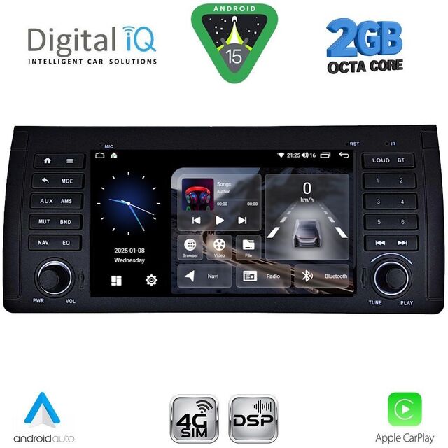 DIGITAL IQ BLF 385_CPA (7" DECK) MULTIMEDIA SYSTEM for BMW S.5-X5 (E38-39-53) mod. 1998-2005