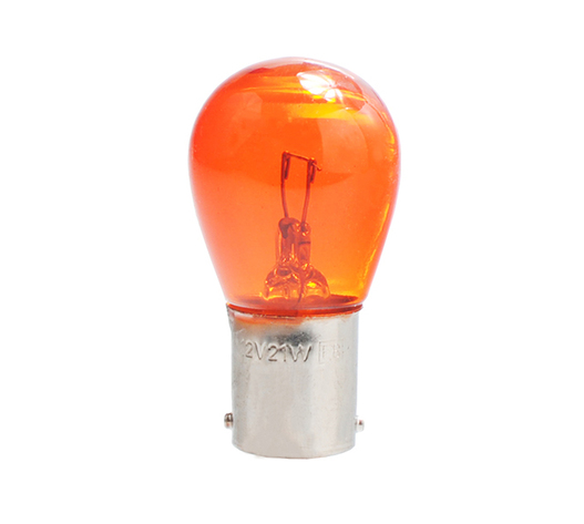 P21W 12V 21W BA15s ΜΟΝΟΠΟΛΙΚΟ ΠΟΡΤΟΚΑΛΙ DYED-GLASS ΚΟΥΤΙ 10ΤΕΜ.